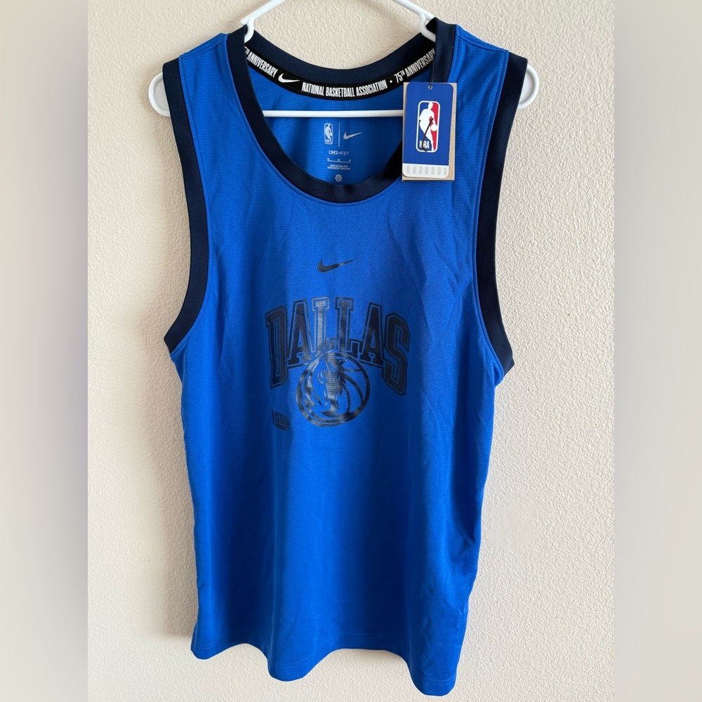 NBA Nike Dri Fit Dallas‎ Mavericks NWT 75th Anniversary Jersey size Medium